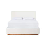 Pat cu somieră si spaţiu de depozitare 180x200, alb, NUVOLA - imagine 4