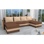 Canapea universală, maro / bej, PAULITA U - imagine 8