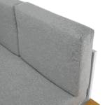 Set de grădină, oţel alb /stejar / gri deschis, PELOR - imagine 8