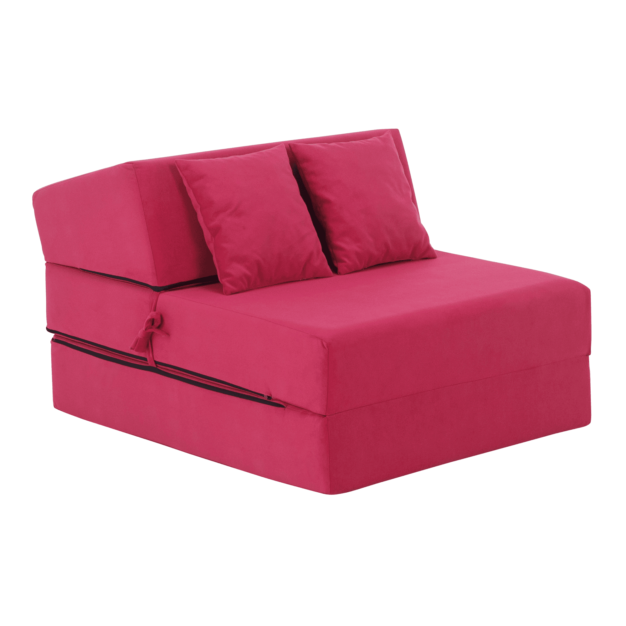 pelos-matrac-trinity-10-01 Saltea pliabilă/fotoliu extensibil, 2în1, roz magenta, PELOS - imagine 1