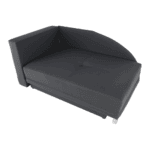 Canapea extensibilă, material textil gri-negru, stânga, LAUREL - imagine 6