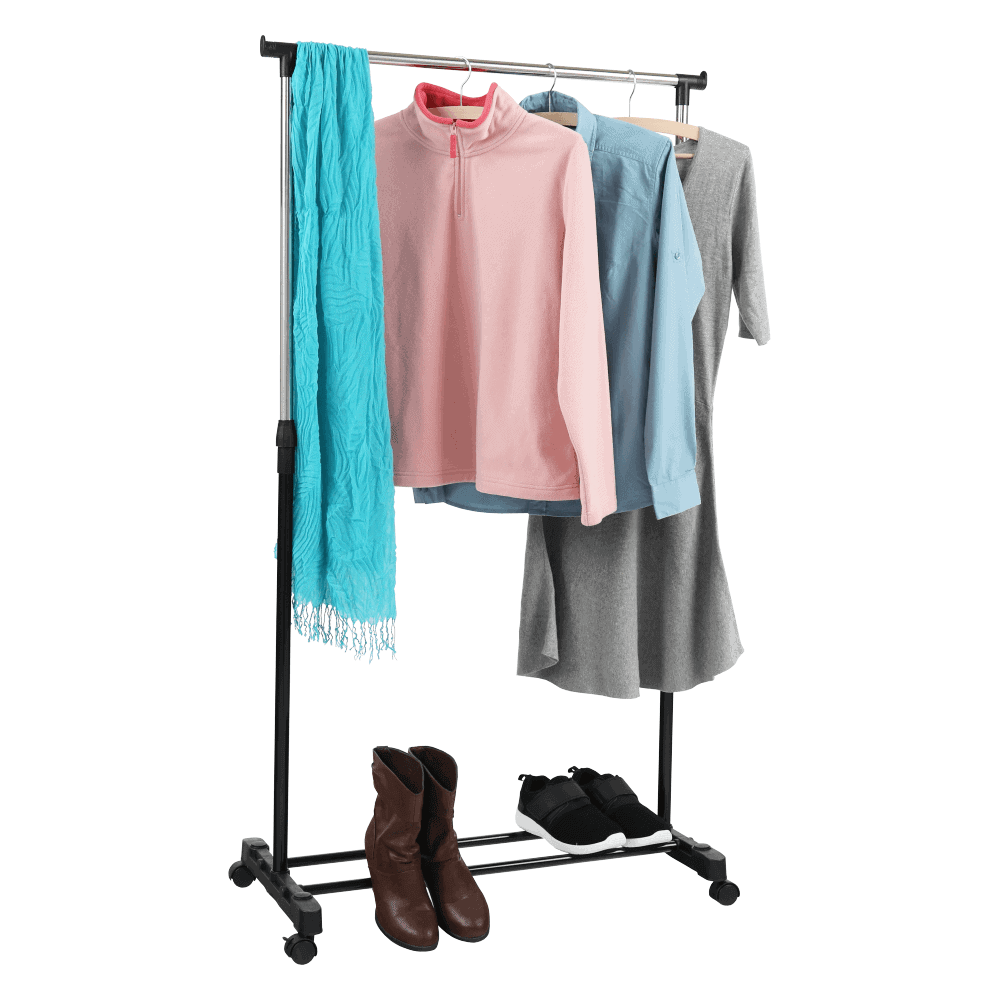 pojazdny-vesiak-dolfo-02 Cuier mobil, inox/plastic negru, DOLFO NEW - imagine 1