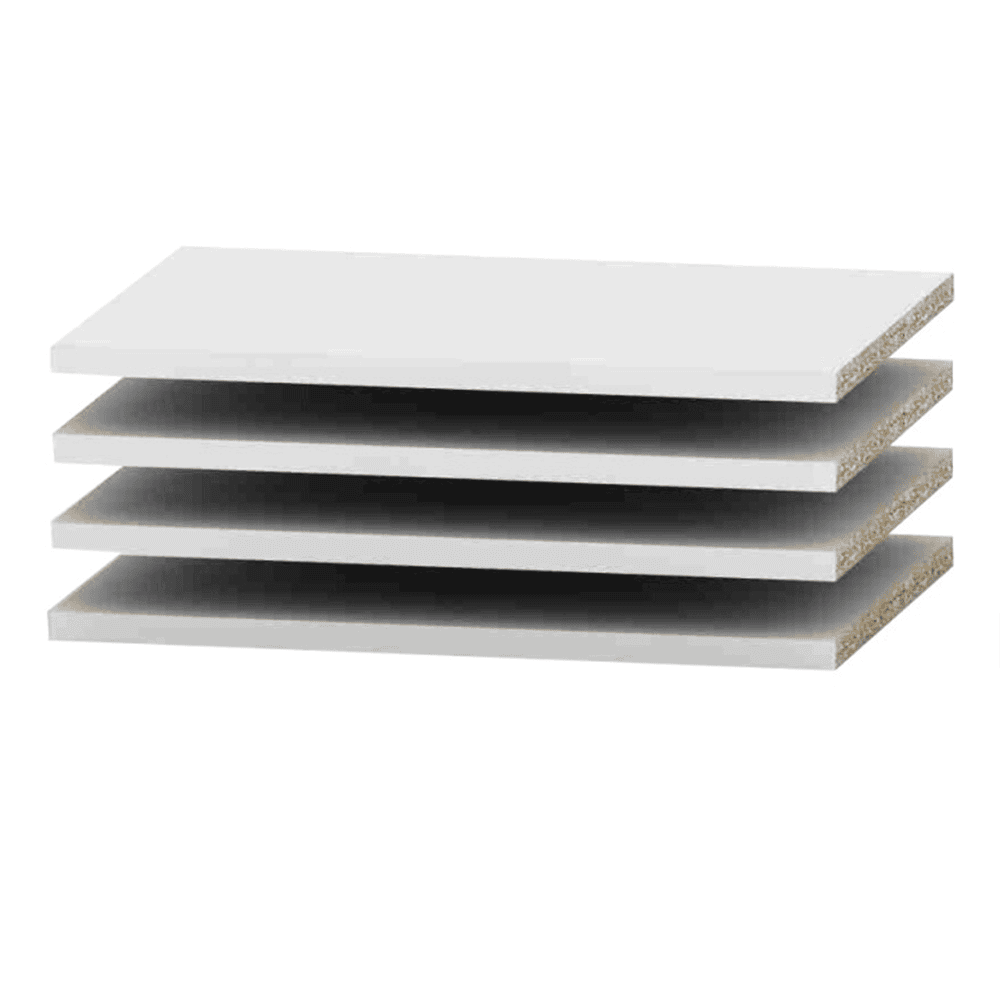 police-biela-betty-02 rafturi 4 buc, albe, BETTY 4 BE04-006-00 - imagine 1