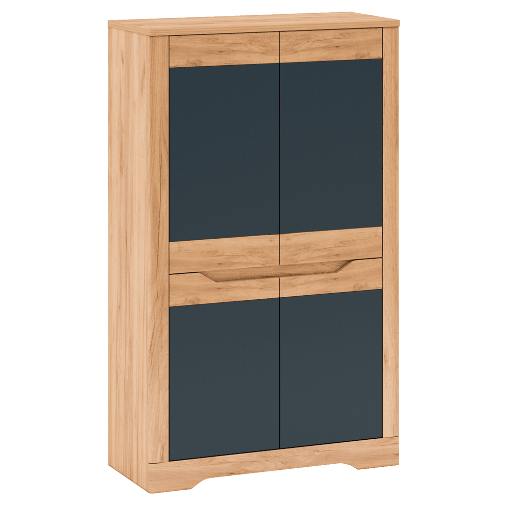 policova-skrina-i-01 Dulap I, stejar craft auriu / gri grafit, FIDEL - imagine 1