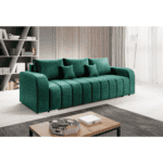 Canapea extensibilă, culoare smarald, PORIMA - imagine 3