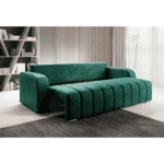 Canapea extensibilă, culoare smarald, PORIMA - imagine 4