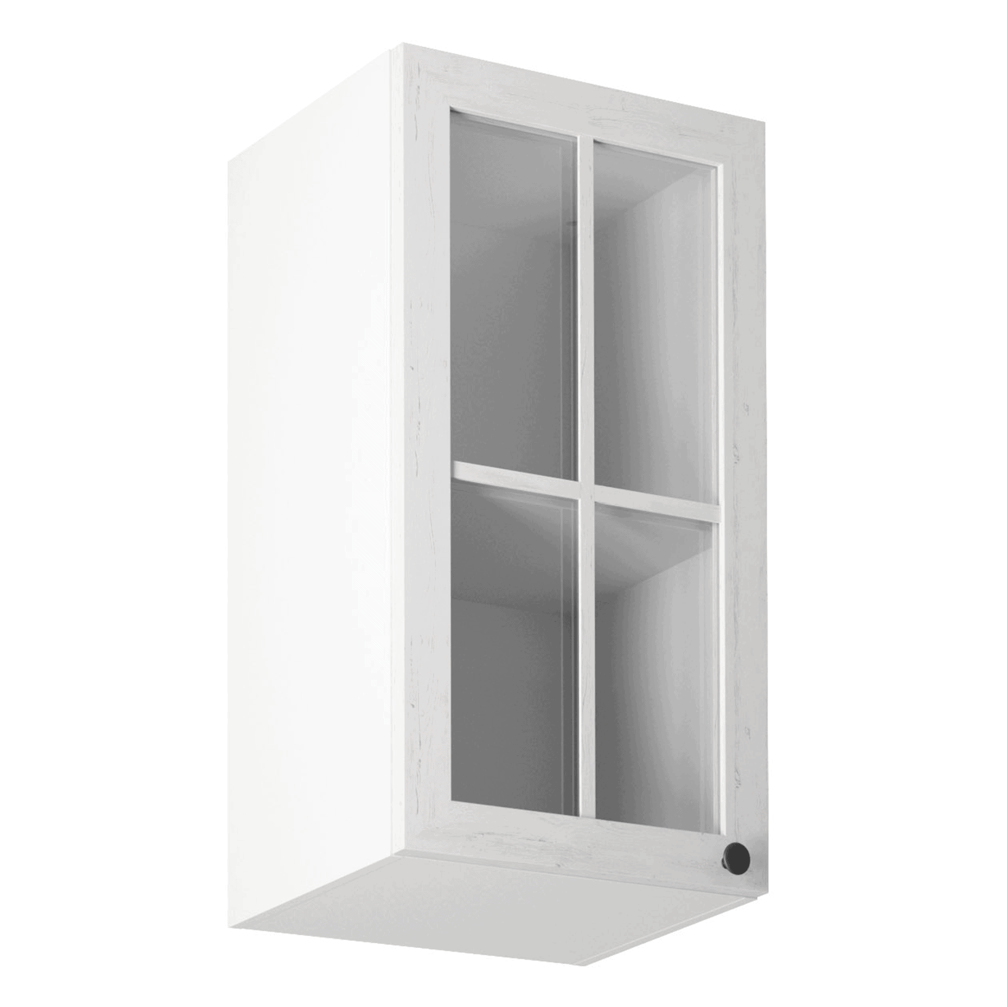 provance-g40s-l Dulap superior cu sticlă G40S, model stânga, alb/pin Andersen, PROVENCE - imagine 1