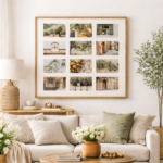 Rama foto Atmosphera Milea colaj pentru 12 fotografii, 59x54 cm, bej Mob360 - imagine 4