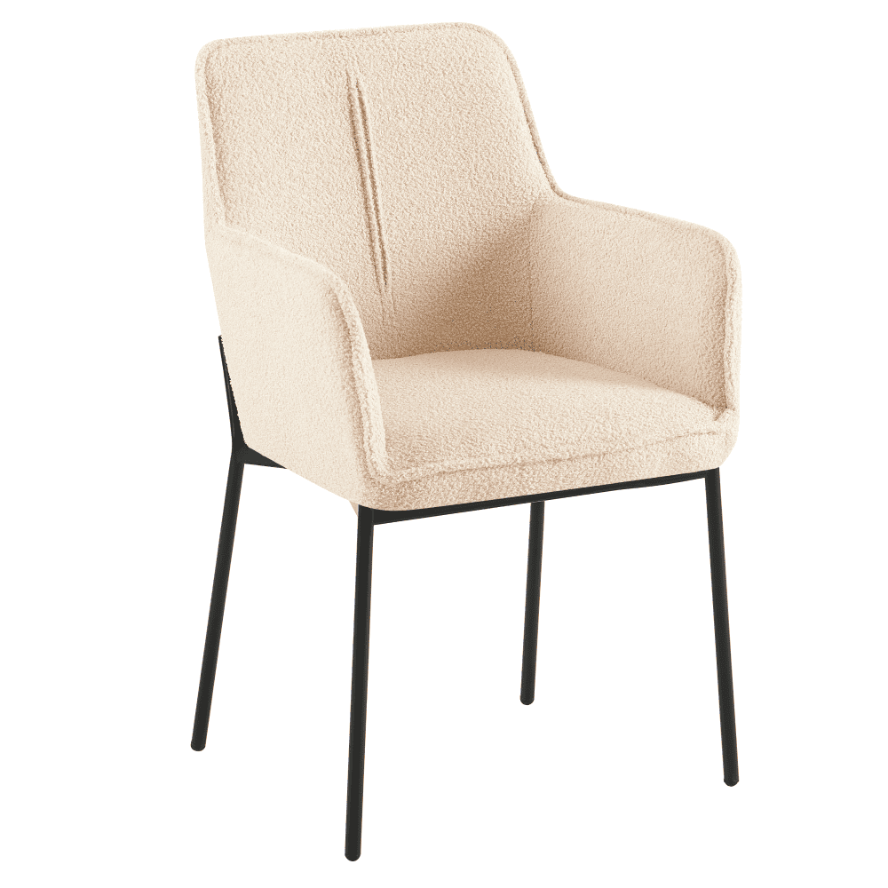 remond-kreslo-01 Scaunul de design, bej/negru, REMOND - imagine 1