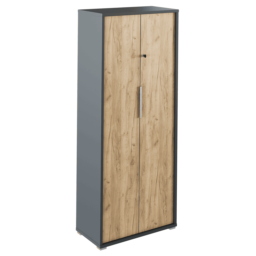 rioma-grafit-31 Dulap cu lacăt, grafit / stejar artizanal, RIOMA NEW TYP 31 - imagine 1