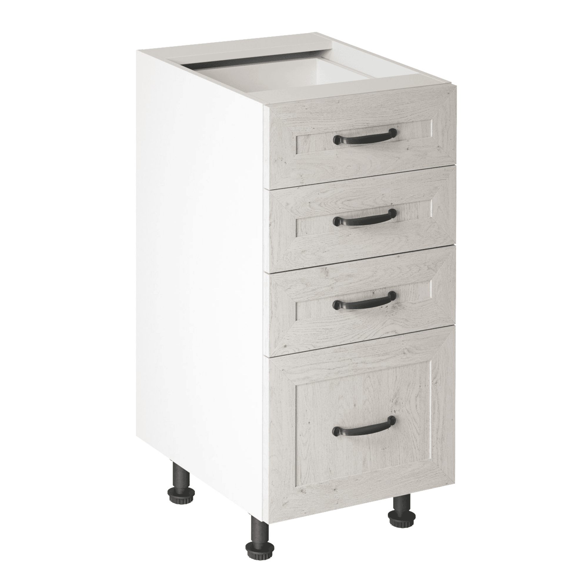 royal-d40s4-min Dulap cu sertare inferior, alb/pin nordic, ROYAL D40S4 - imagine 1