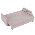 Canapea extensibilă, roz antic textil Queens, AURELIA - imagine 7