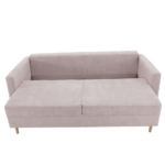 Canapea extensibilă, roz antic textil Queens, AURELIA - imagine 8