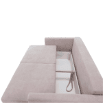 Canapea extensibilă, roz antic textil Queens, AURELIA - imagine 9