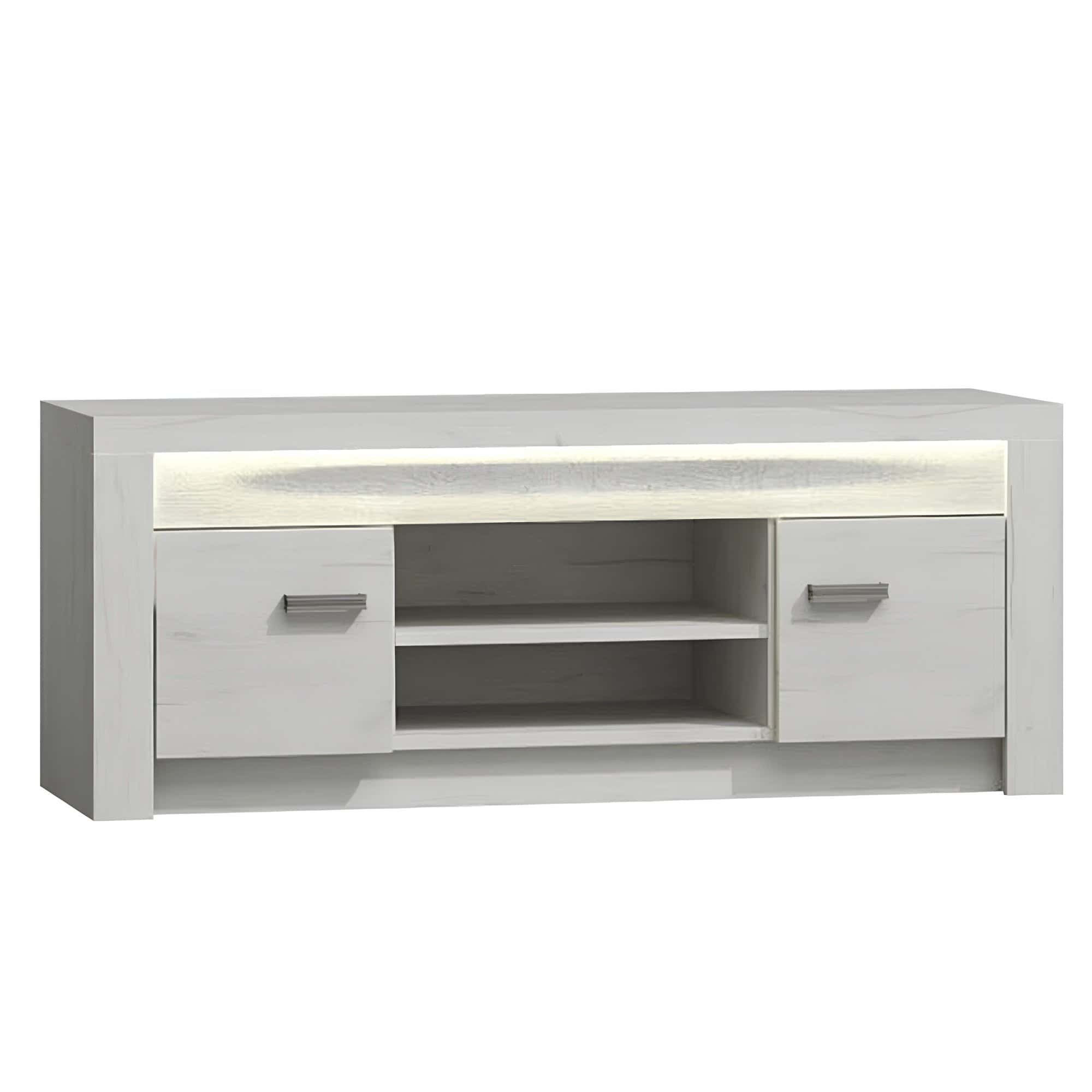 rtv-stolik-jasen-biela-infinity-09-hlavna Comodă TV, frasin alb, INFINITY I-09 - imagine 1