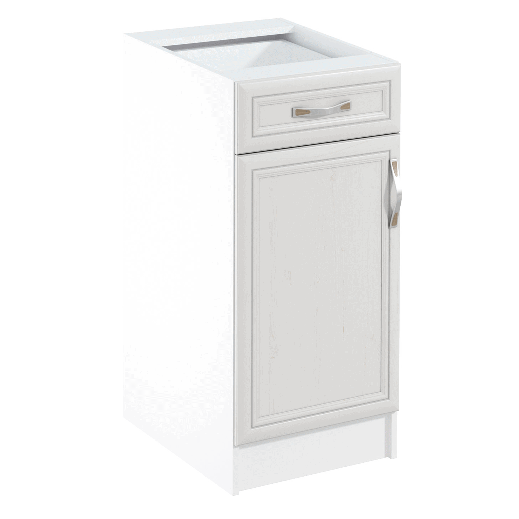 sicilia-d40s1-lava Dulap inferior D40S1 cu sertar, model stânga, alb/pin Andersen, SICILIA - imagine 1