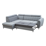 Canapea extensibilă, gri deschis, stânga, KORIO L - imagine 8