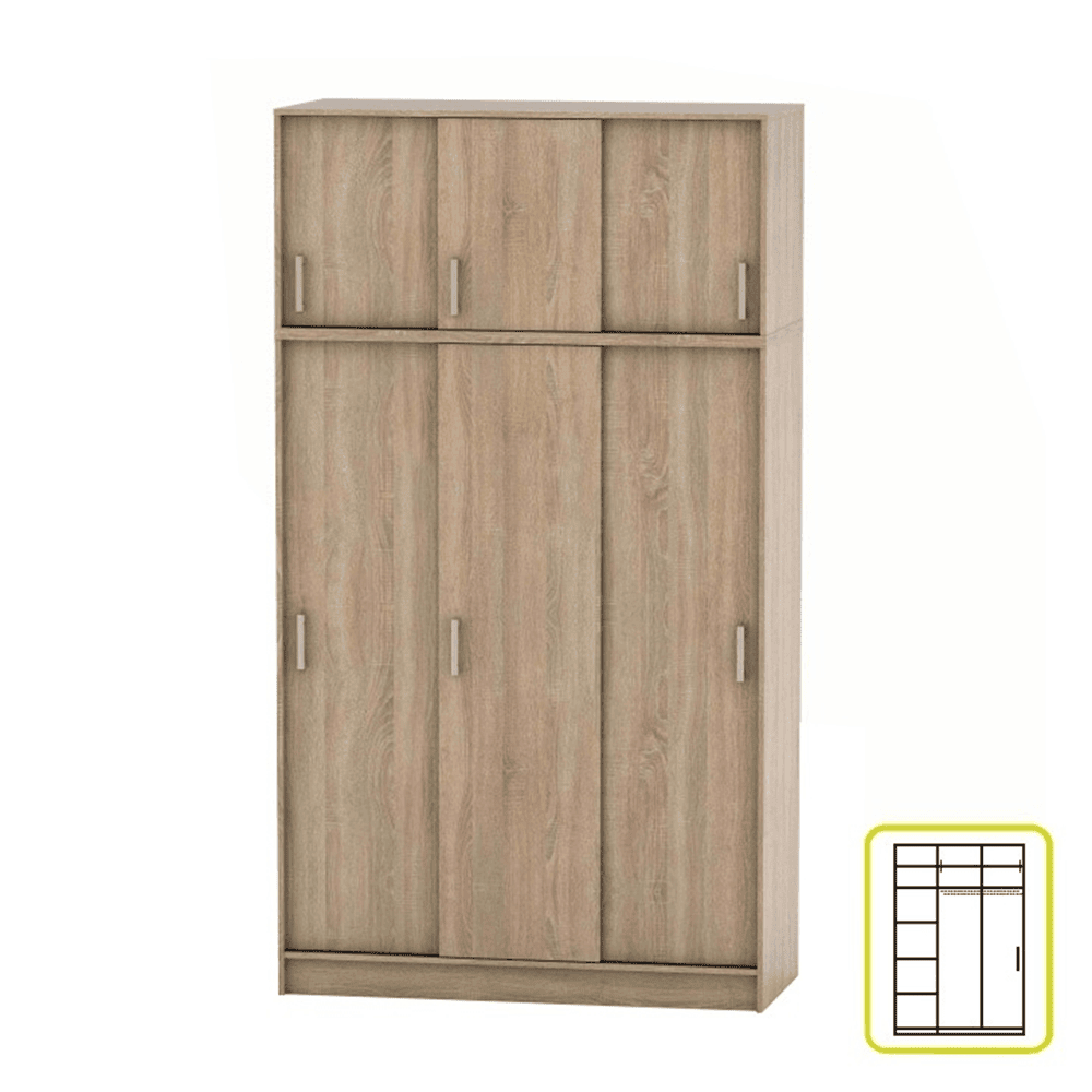 skrina-dub-sonoma-betty-02 Dulap, stejar sonoma, BETTY 4 BE04-010-00 - imagine 1