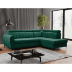 Canapea extensibilă, smarald, dreapta, KORIO L - imagine 5