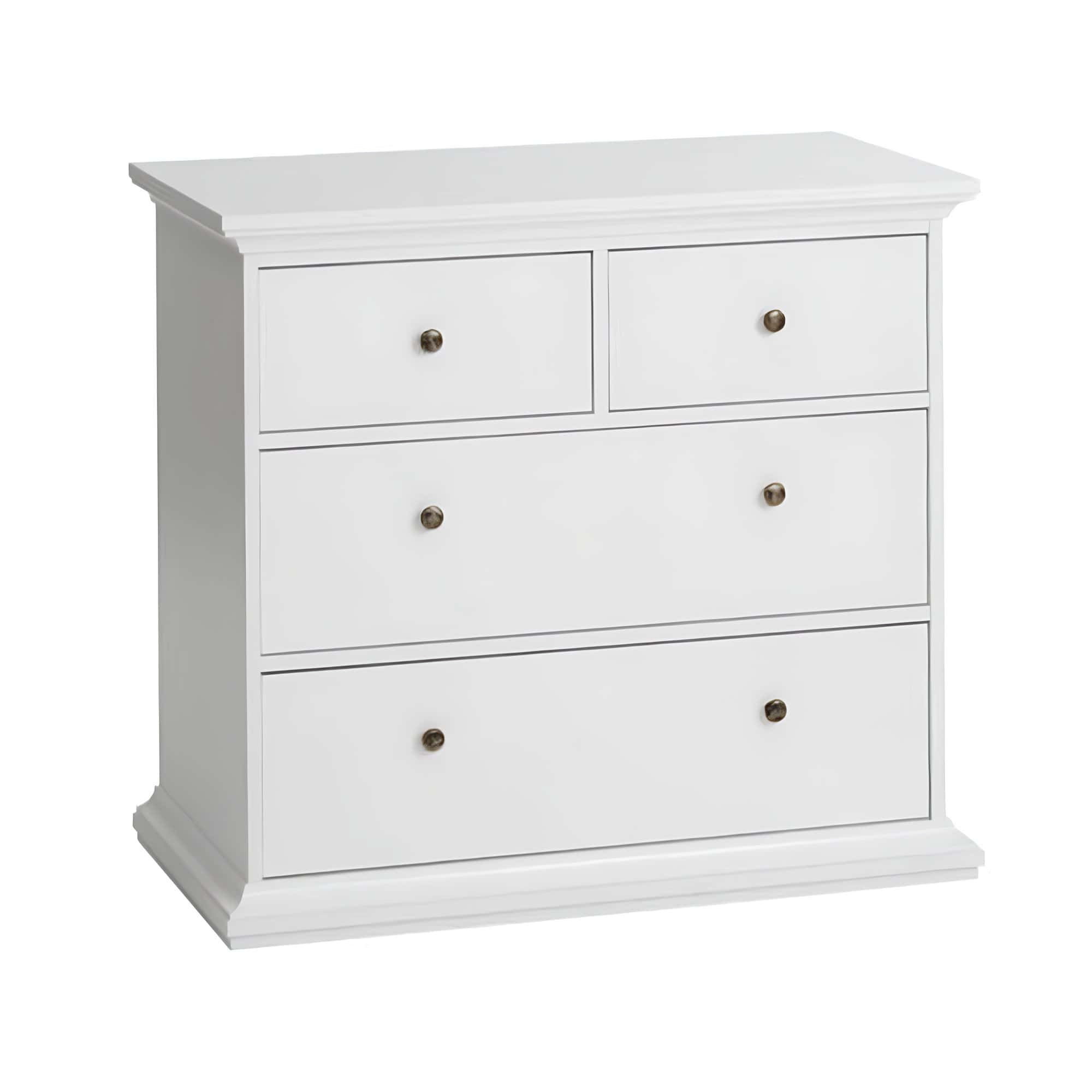 suplikova-komoda-paris-biela Comodă PAL înfoliat/MDF lăcuit, alb, PARIS 76716 - imagine 1