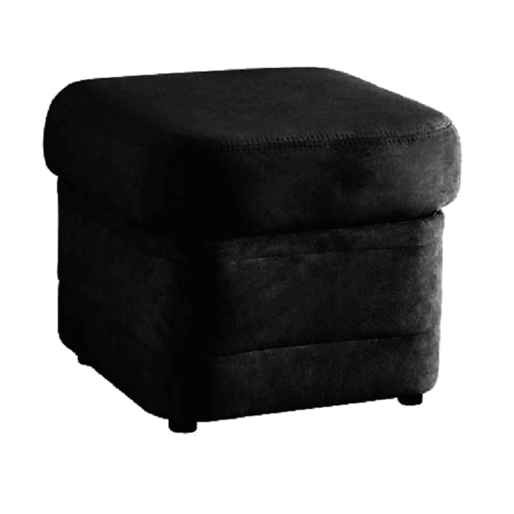 taburet-cierna-koza-biter-01 Taburet , piele ecologică negru , la comandă, BITER - imagine 1