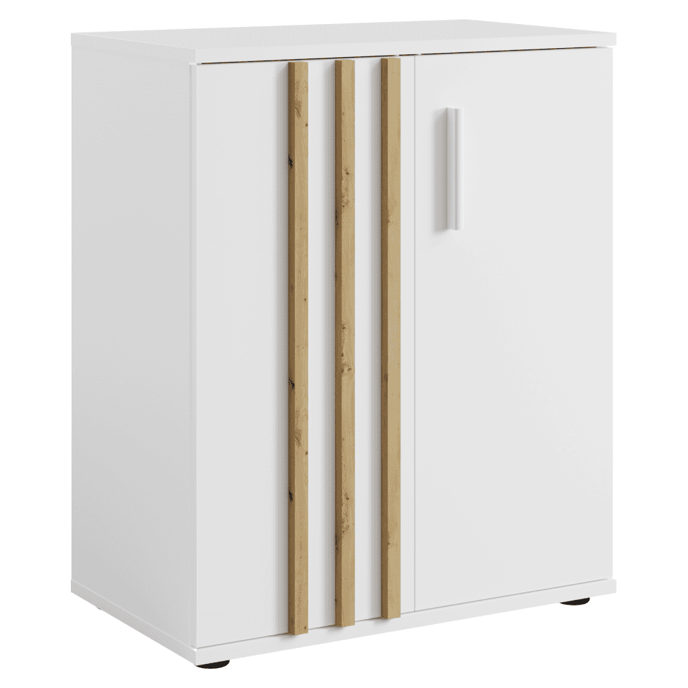 tolis-komoda-2d-biela-typ-1-01 Comodă, 2D, alb/stejar artisan, TOLIS TYP 1 - imagine 1