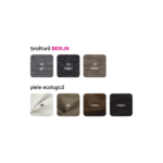 Set canapea universal, piele ecologică negru/melir gri, TOLITA U UNI - imagine 2