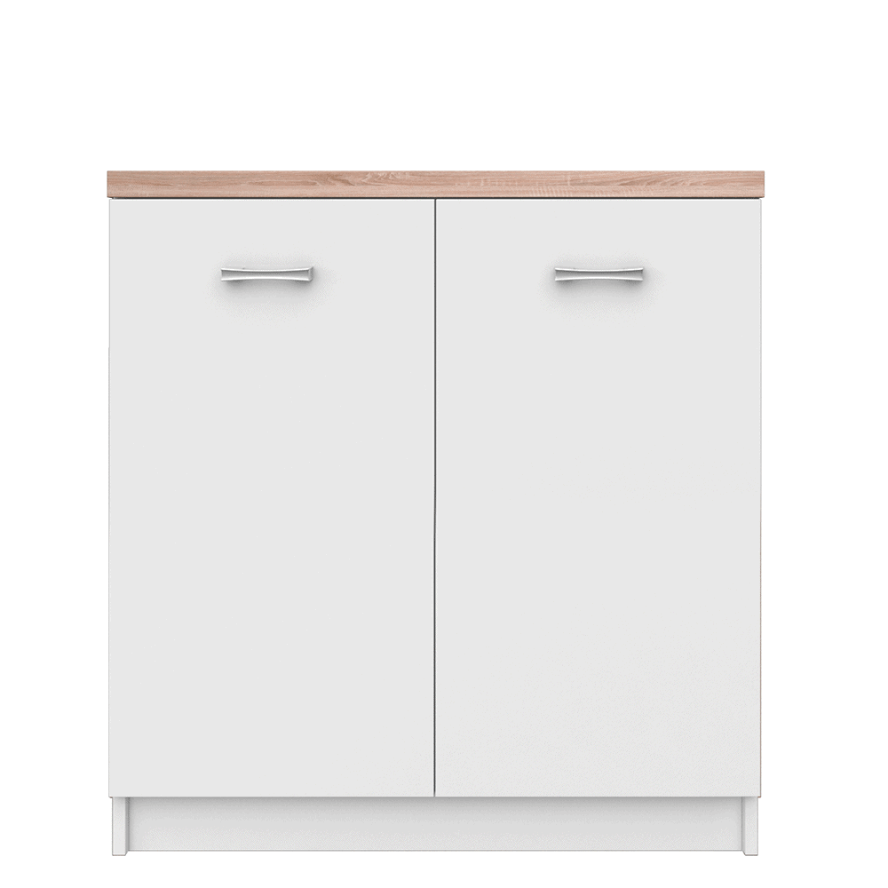 topty-typ13 Comodă 2D, alb/stejar sonoma, TOPTY TYP 13 - imagine 1