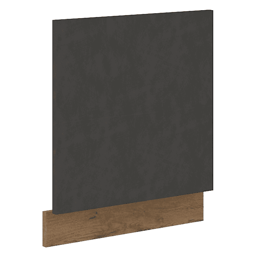 vega-zm-570-596-dod Uşă pentru maşina de spălat vase încorporată, gri mat/stejar lancelot, VEGA ZM 570x596 - imagine 1