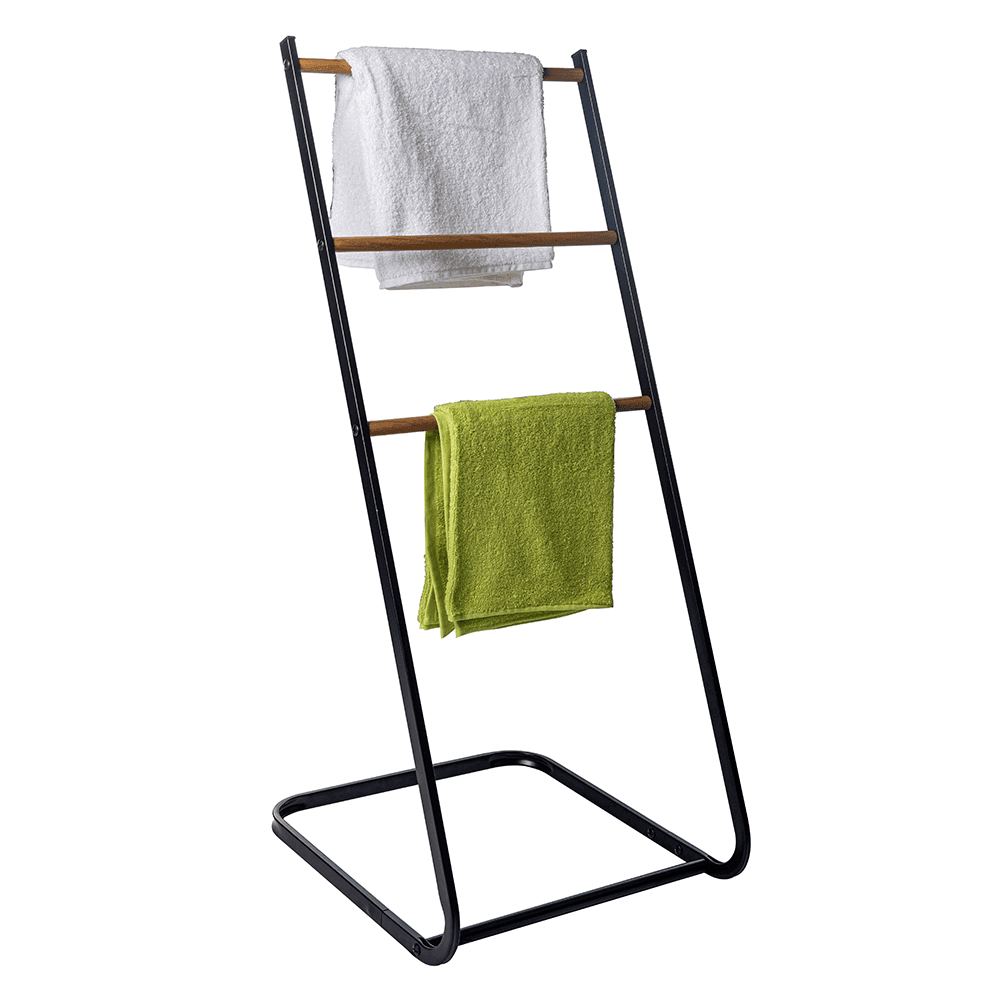 vesiak-na-uteraky-cierna-zonker-hlavna Uscător de haine, negru/natural, ZONKER - imagine 1