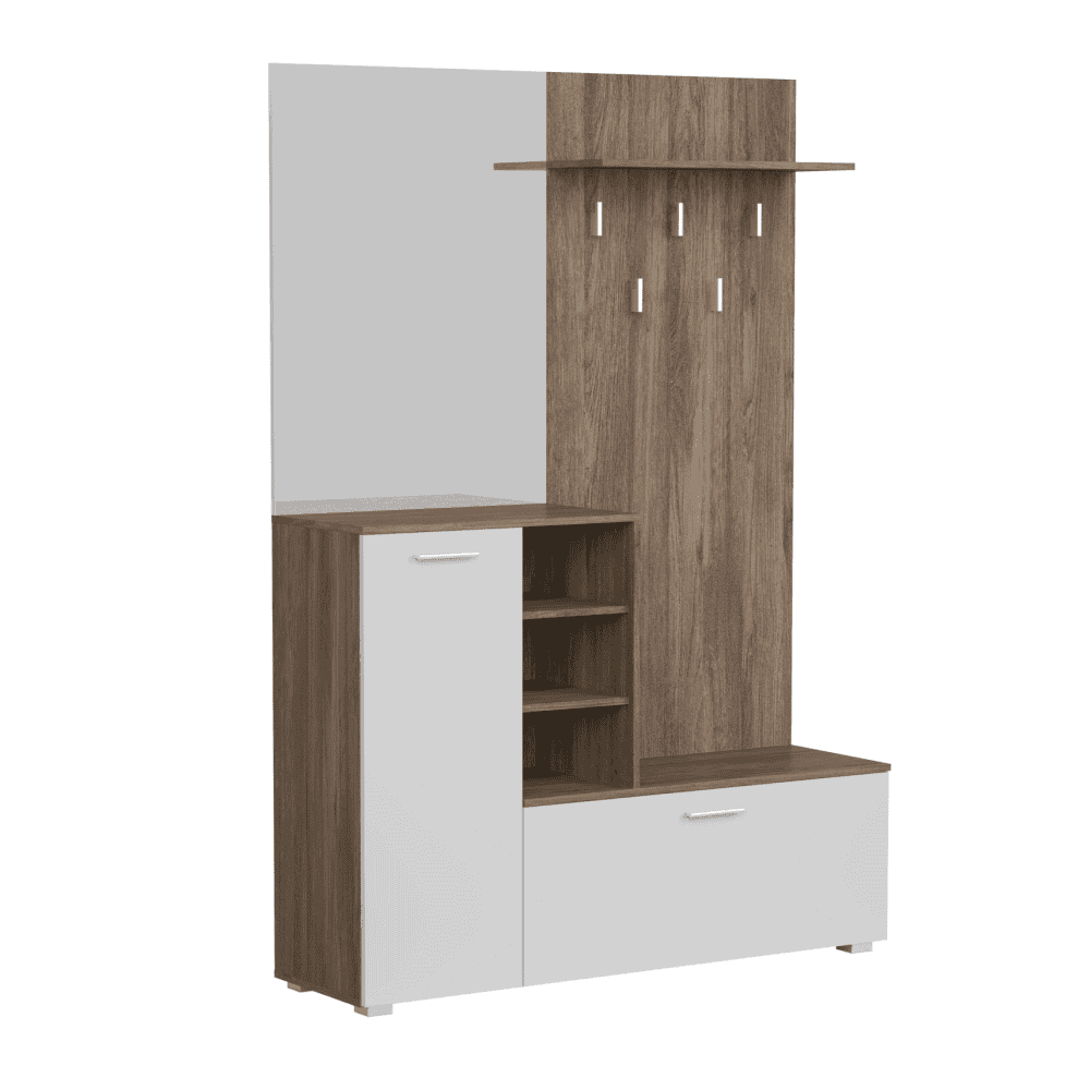 vetlanda-01 Set hol, stejar ansberg/ alb, VETLANDA - imagine 1