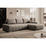 Set canapea universală, gri, VEZAN ROH - imagine 5