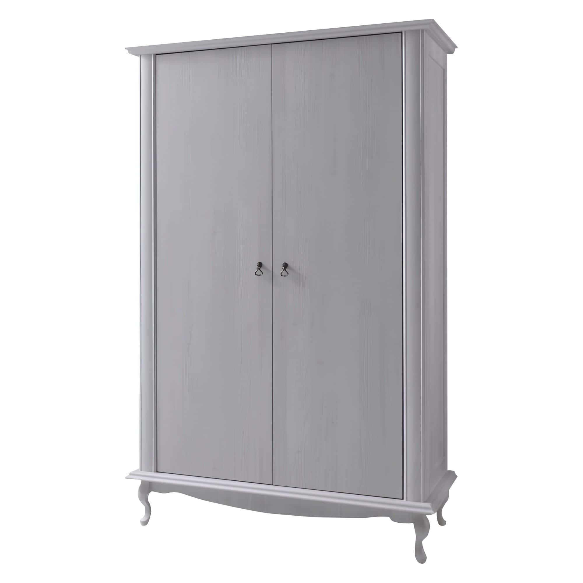 vilar-biela-DA1-01 Dulap cu spaţiu pt. umeraşe DA1, pin alb, VILAR - imagine 1