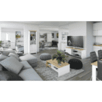 Pat, 90x200, castan Nairobi / onix, JESI NEW - imagine 3