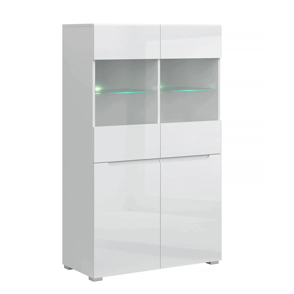vitrina-biela-lesk-2d2w-01 Vitrină 2D2W, alb / alb cu luciu extra ridicat HG, JOLK - imagine 1