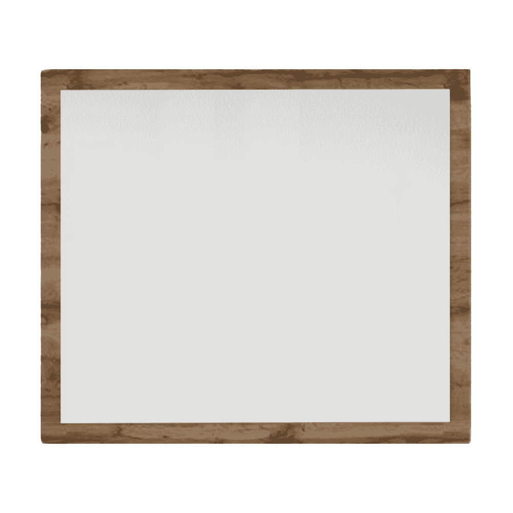 zrkadlo Oglindă, stejar Wotan / albă, IRIA D - imagine 1