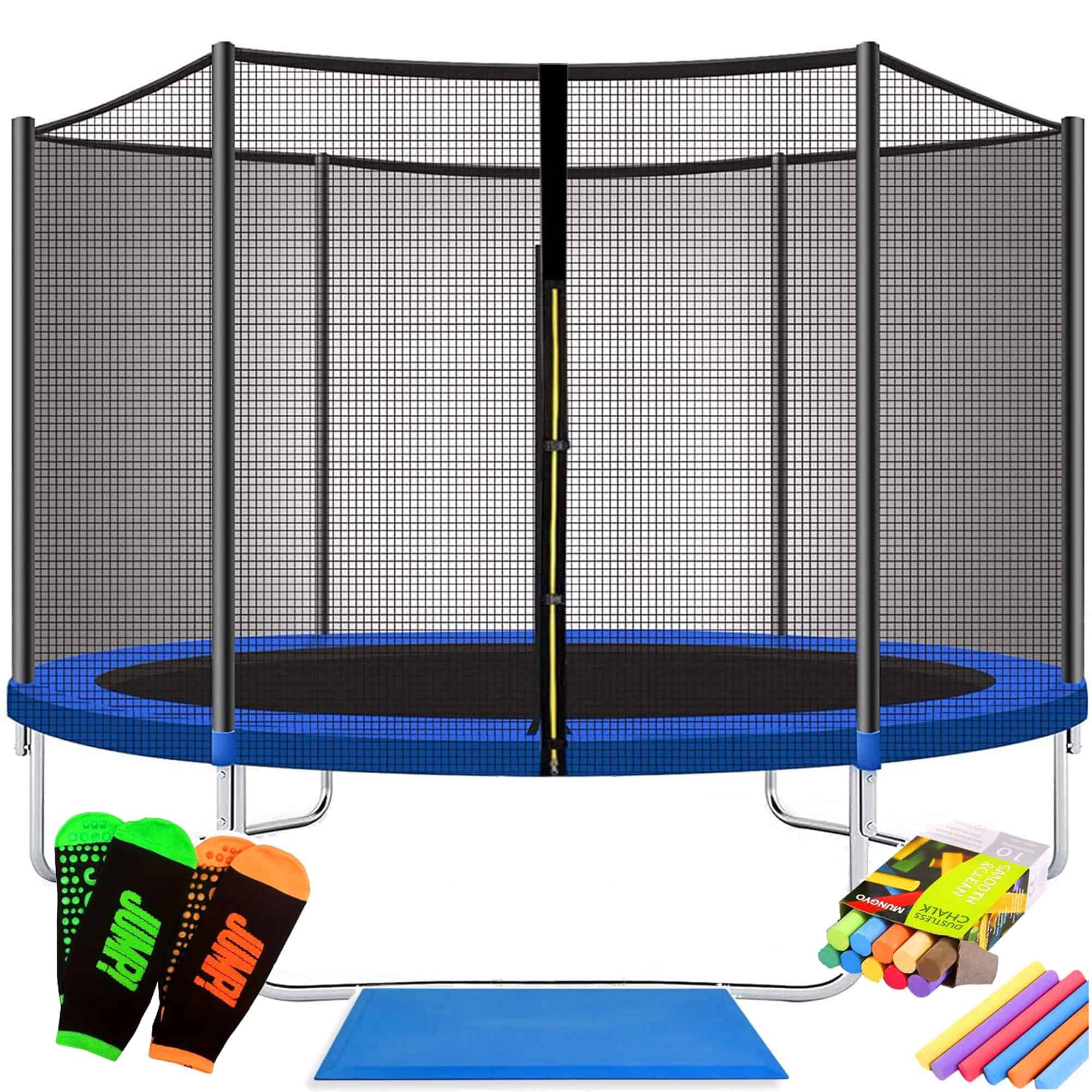 01-52 Trambulina Caruzzo, cu plasa de protectie exterioara, 244 cm, 150kg Mob360 - imagine 1