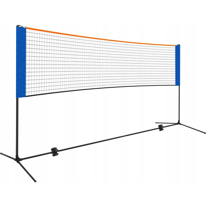 01-57 Fileu pentru badminton, tenis sau volei, cu inaltime reglabila, 305x103cm Mob360 - imagine 1