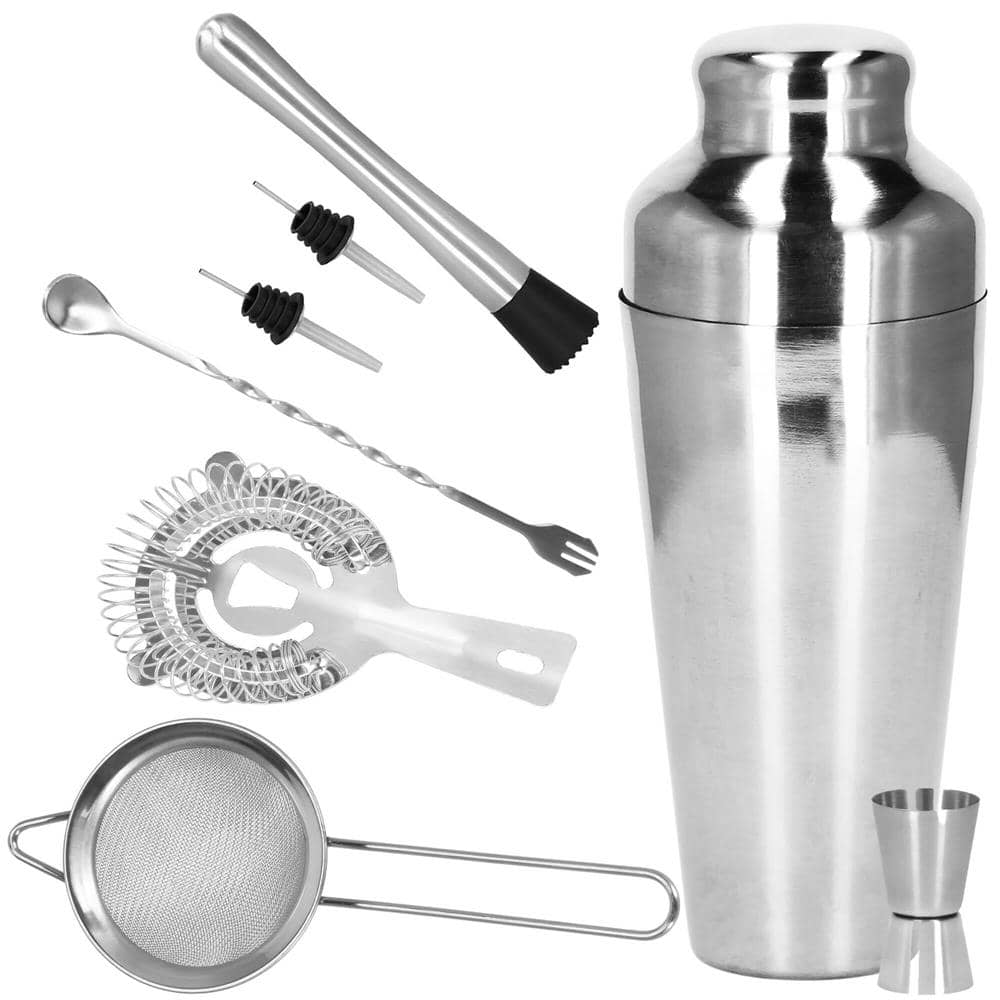 1-35 Set Cocktail Shaker Kit pentru barmani 550ml, KI23, 8 piese Mob360 - imagine 1