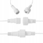 Ghirlanda luminoasa tip perdea 200 LED-uri, 8m, pentru interior/exterior, iluminare multicolora Mob360 - imagine 7