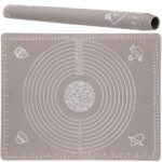 Plansa din silicon alimentar de framantat aluat, rezistenta la temperaturi ridicate, 50x40cm, gri Mob360