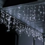 Ghirlanda luminoasa tip perdea 300 LED-uri, 12m, pentru interior/exterior, iluminare alba Mob360 - imagine 4