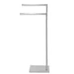 Suport metalic de baie pentru prosoape, cu 2 brate, 80 cm, argintiu cromat Mob360 - imagine 9