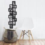 Rama foto de perete, colaj de 14 fotografii, 36x118cm, negru Mob360 - imagine 6