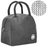 Geanta frigorifica cu izolatie termica pentru mancare, 21x10x23cm, gri Mob360 - imagine 3