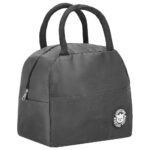 Geanta frigorifica cu izolatie termica pentru mancare, 21x10x23cm, gri Mob360