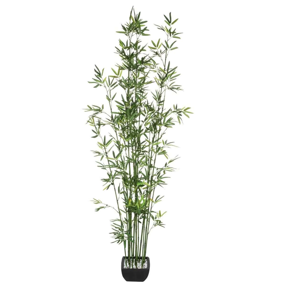 181473-1 Planta artificiala Atmosphera bambus cu ghiveci ceramic, 180 cm, verde Mob360 - imagine 1