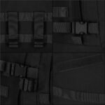 Rucsac militar pentru drumetie, impermeabil, compartimentat, 35L, negru Mob360 - imagine 3