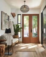 Cuier hol metalic 178 cm, 16 carlige, design minimalist, negru Mob360 - imagine 2