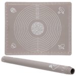 Plansa din silicon alimentar de framantat aluat, rezistenta la temperaturi ridicate, 50x40cm, gri Mob360 - imagine 2